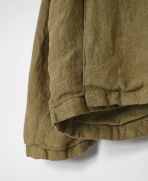 NVL2302LD 50s LINEN PLAIN (OVERDYE) SIDE VENTS NO COLLAR JACKET