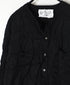 NVL2311CVW 80s ORGANIC VOILE PLAIN (WRINKLE) CREW-NECK L/SL OVERSIZED SHIRT