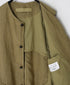 NVL2401LD 50s LINEN PLAIN (OVERDYE) NO COLLAR VEST