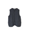 NVL2401LD 50s LINEN PLAIN (OVERDYE) NO COLLAR VEST