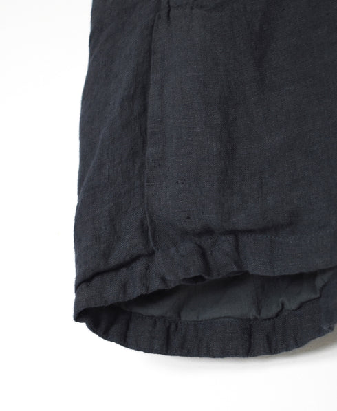 NVL2401LD 50s LINEN PLAIN (OVERDYE) NO COLLAR VEST