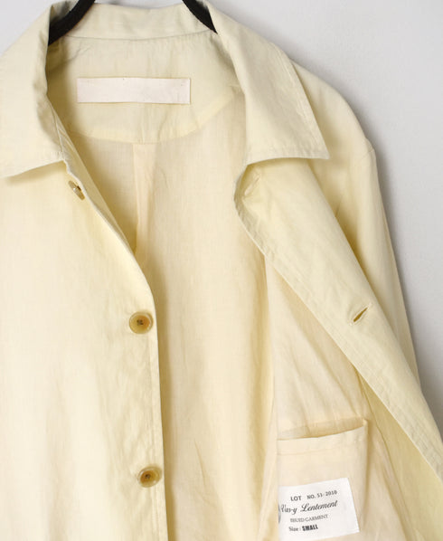 NVL2501CP 40s ORGANIC POPLIN SIDE VENTS REGULAR COLLAR JACKET