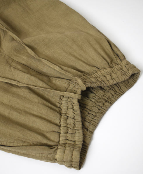 NVL2503LD 50s LINEN PLAIN (OVERDYE) EASY PANTS