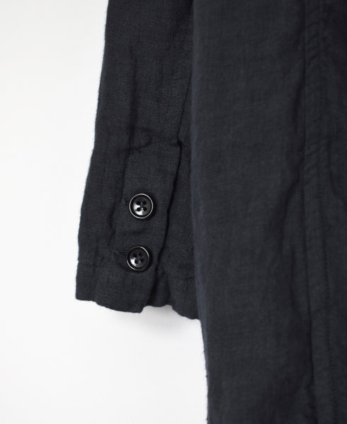 NVL2601LD 50s LINEN PLAIN (OVERDYE) TAILORED LONG JACKET