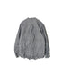 NVL2681SCW POPLIN STRIPE & CHECK WRINKLE BANDED COLLAR L/SL OVERSIZED SHIRTS