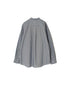 NVL2681SC POPLIN STRIPE WRINKLE BANDED COLLAR L/SL OVERSIZED SHIRTS