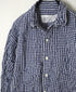 NVL2683SCW POPLIN STRIPE & CHECK WRINKLE REGULAR COLLAR L/SL SHIRTS