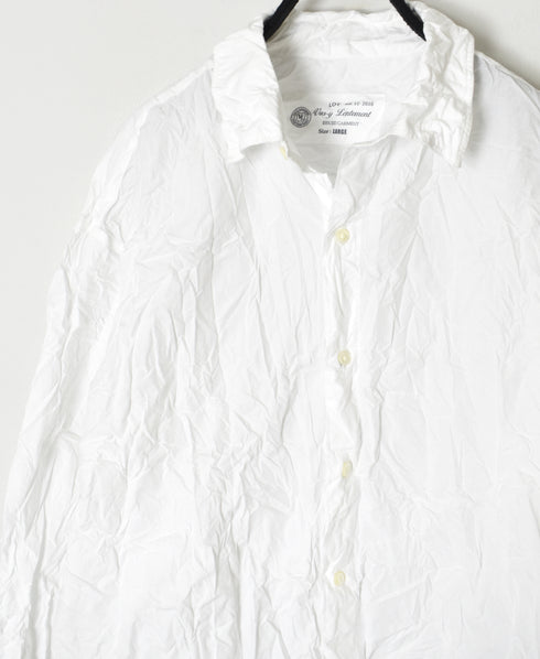 NVL2683W 60s ORGANIC POPLIN WRINKLE REGULAR COLLAR L/SL SHIRTS