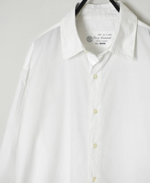 NVL2683 60s ORGANIC POPLIN REGULAR COLLAR L/SL SHIRT