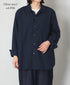 IMDSH2611H HANDWOVEN COTTON HAKEME OPEN COLLAR L/SL SHIRTS