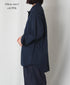 IMDSH2611H HANDWOVEN COTTON HAKEME OPEN COLLAR L/SL SHIRTS
