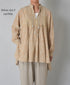 INMDS26102 80s COTTON FLOWER BLOCK PRINT BANDED COLLAR MINI PINTUCK TUNIC