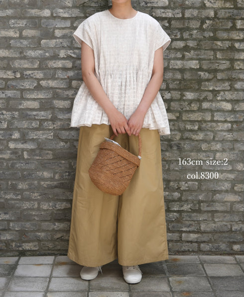 GNMDS2062CLW COTTON/LINEN DYED WEATHER CULOTTES