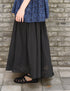 NMDS26245 80s ORGANIC COTTON VOILE MINI PINTUCK FLARED SKIRT