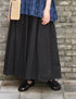 NMDS26245 80s ORGANIC COTTON VOILE MINI PINTUCK FLARED SKIRT