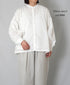 INMDS26071 100s KHADI PLAIN BANDED COLLAR SHIRTS WITH MINI PINTUCK