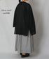 CNMDS2501 12GG LINEN PLAIN V-NECK CARDIGAN WITH SLIT