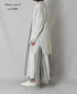 CNMDS2501 12GG LINEN PLAIN V-NECK CARDIGAN WITH SLIT