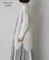 CNMDS2501 12GG LINEN PLAIN V-NECK CARDIGAN WITH SLIT