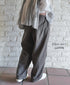 MDSH2483D 80s ORGANIC COTTON ( BIG CHECK x SMALL CHECK ) OVERDYE EASY PANTS WITH LINING