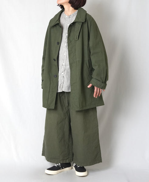NHT2352TC LIGHT WEIGHT COTTON OVERDYE BALMACAAN SHORT COAT