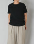 GMDSH2621 COTTON/LINEN SINGLE JERSEY CREW NECK T-SHIRTS
