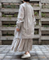 INMDS26102 80s COTTON FLOWER BLOCK PRINT BANDED COLLAR MINI PINTUCK TUNIC