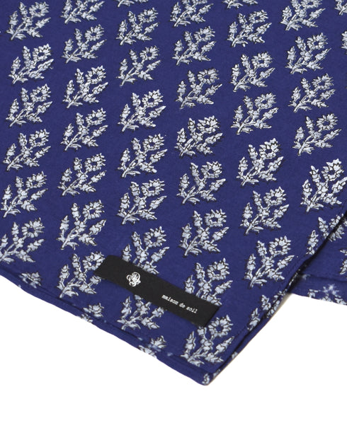 ZMD0408 BLOCK PRINT SCARF 60×60㎝