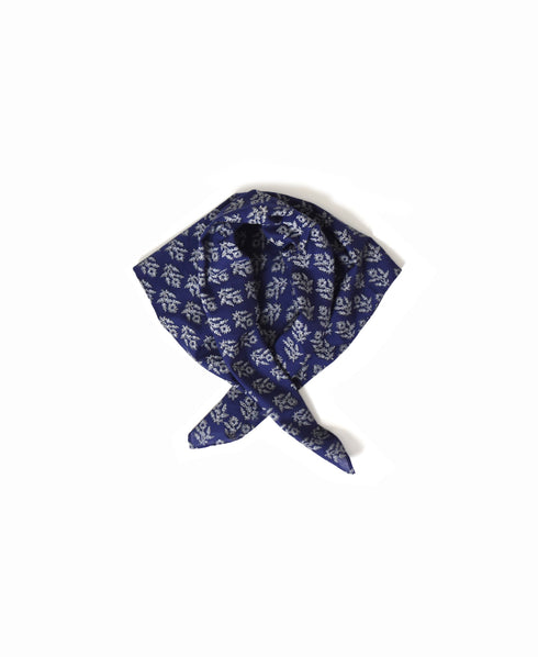 ZMD0408 BLOCK PRINT SCARF 60×60㎝