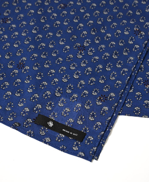 ZMD0408 BLOCK PRINT SCARF 60×60㎝
