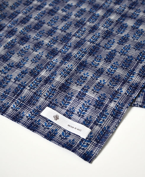 ZMD0408 BLOCK PRINT SCARF 60×60㎝