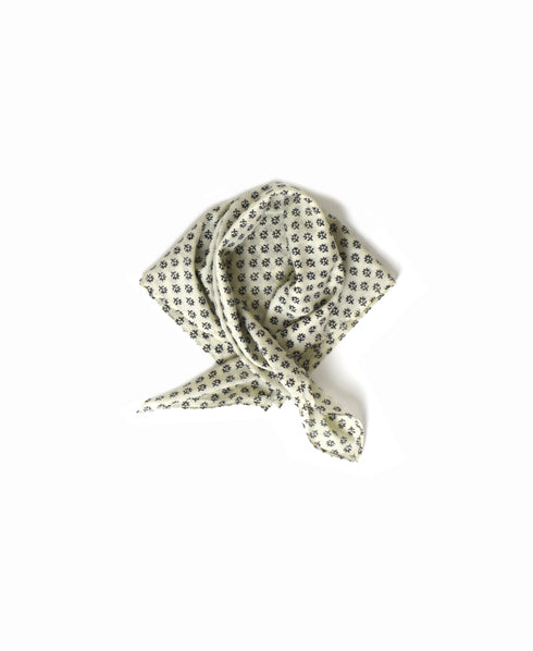 ZMD0408 BLOCK PRINT SCARF 60×60㎝