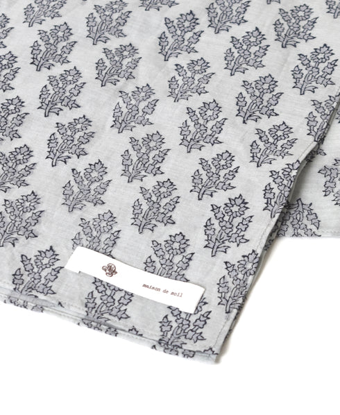 ZMD0408 BLOCK PRINT SCARF 60×60㎝