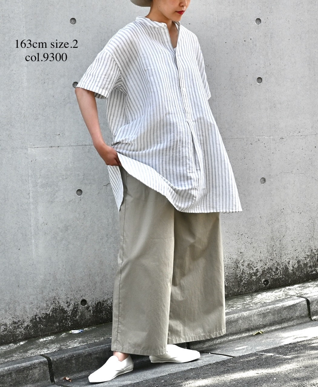 GNMDS2062CLW COTTON/LINEN DYED WEATHER CULOTTES