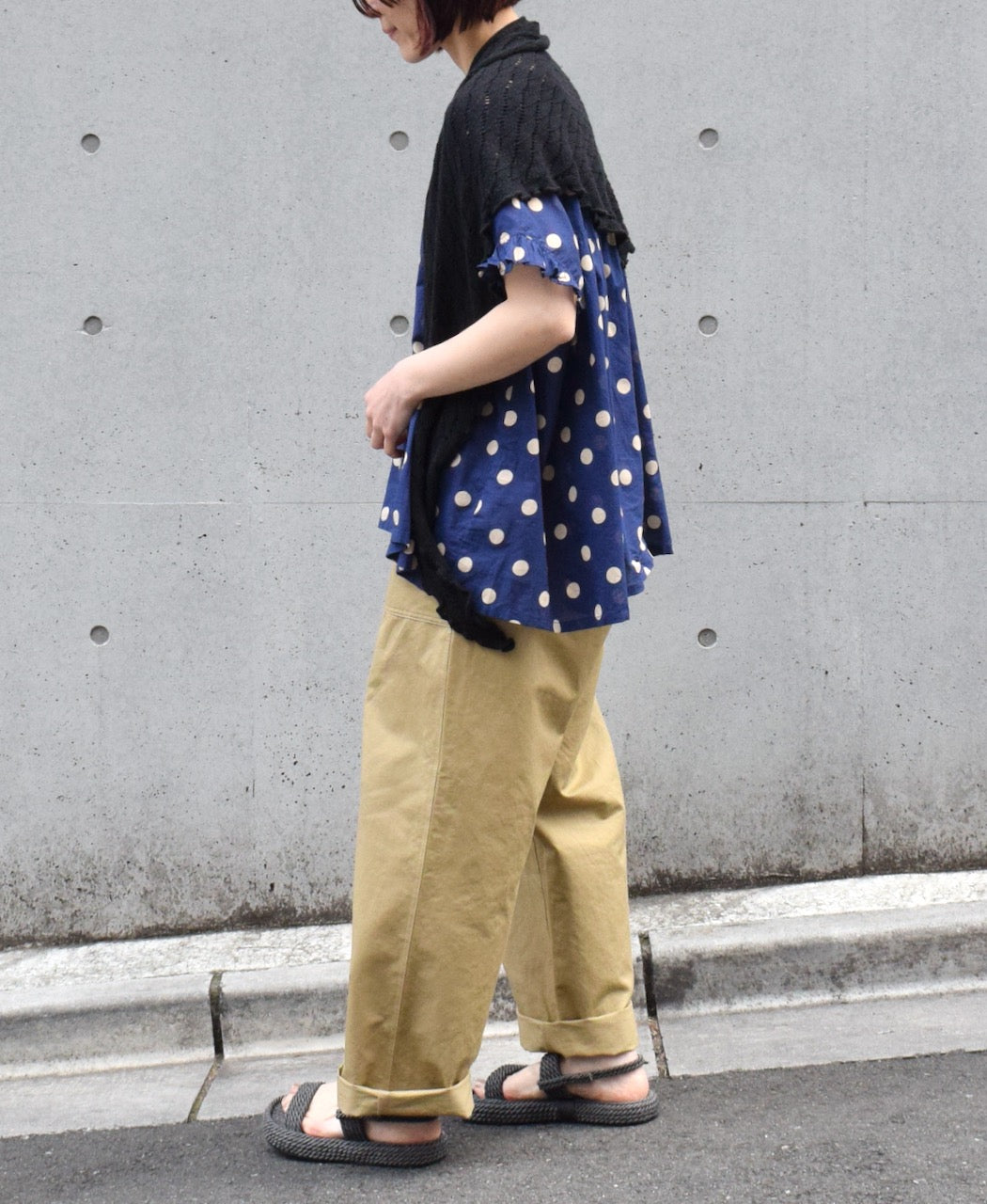 GNHT2451CL COTTON/LINEN KERSEY BAKER PANTS