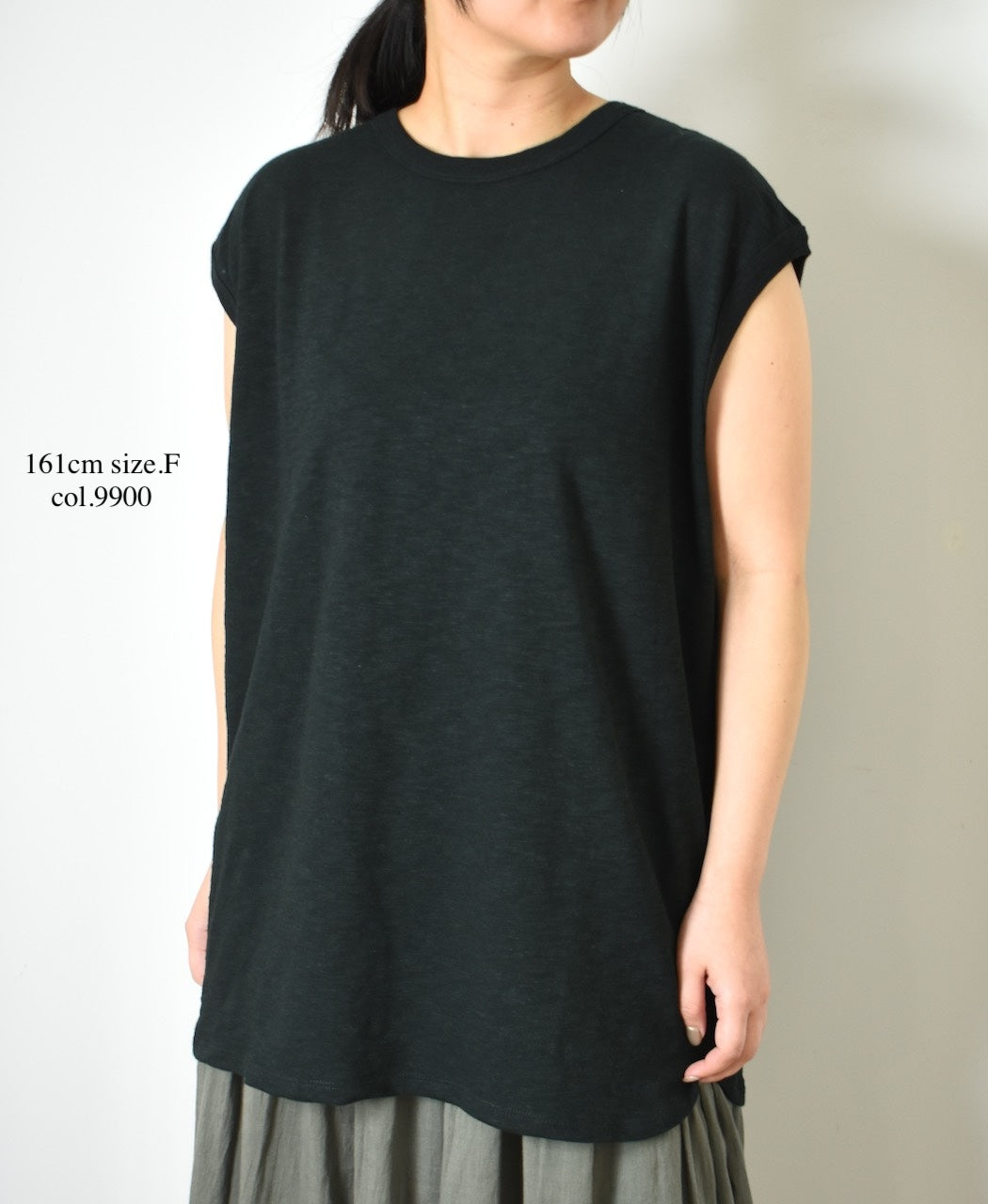 GNSL24043 SLUB VINTAGE CREW-NECK FRENCH/SL LONG SHIRT