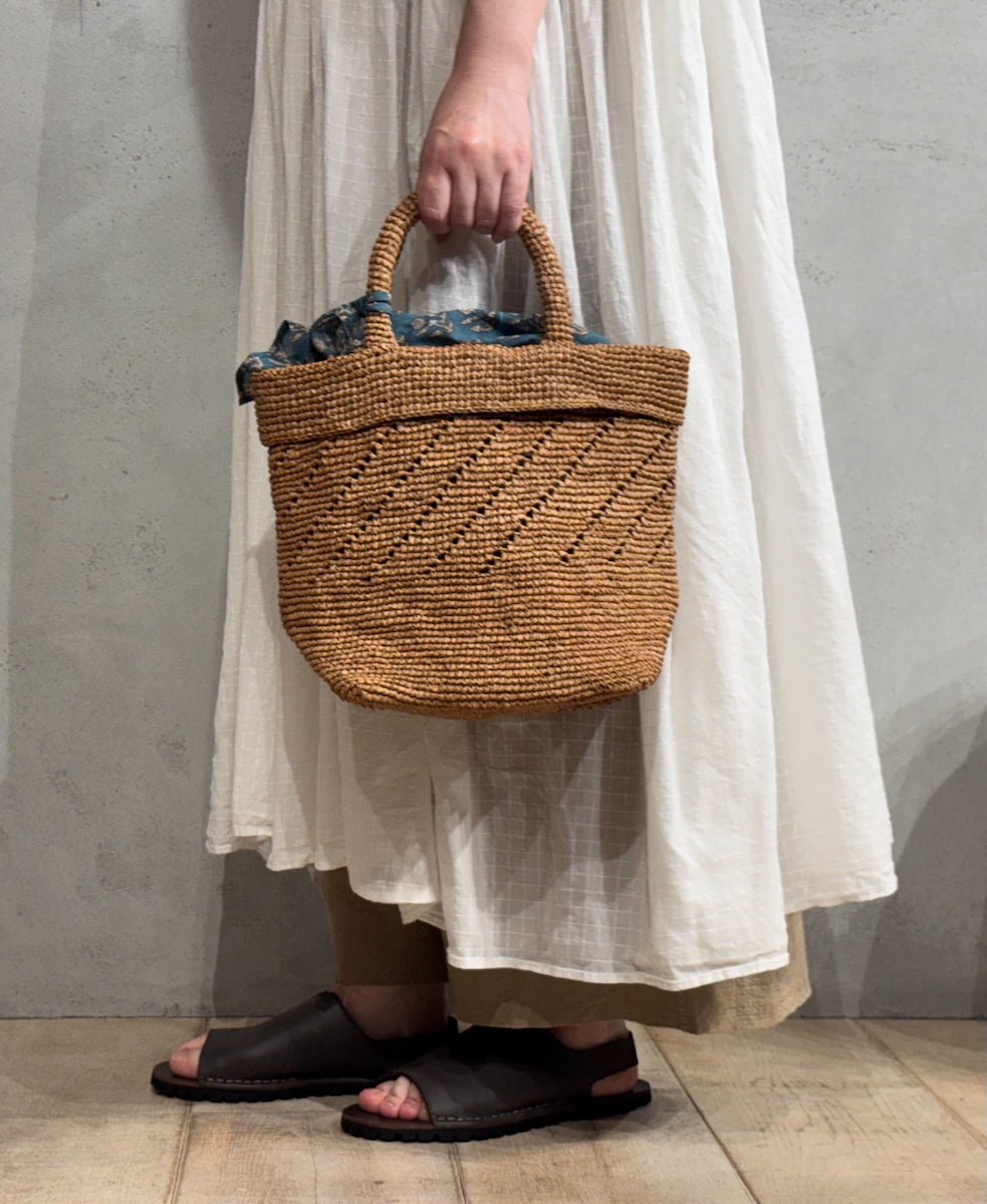 ANMDS2301 RAFFIA M BAG (COMBI)