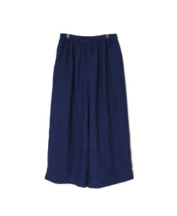 INMDS25122 YARN DYE NATURAL INDIGO EASY PANTS