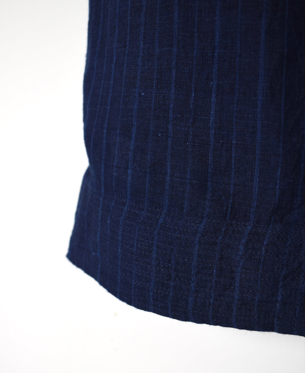 INMDS25122 YARN DYE NATURAL INDIGO EASY PANTS