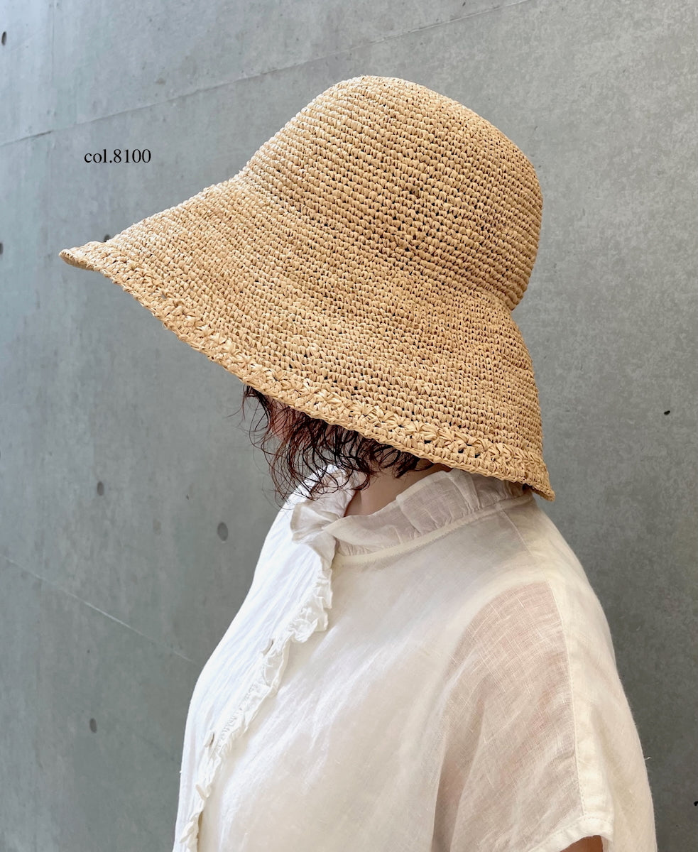 ANMDS2312 RAFFIA HAT BRIM 12cm