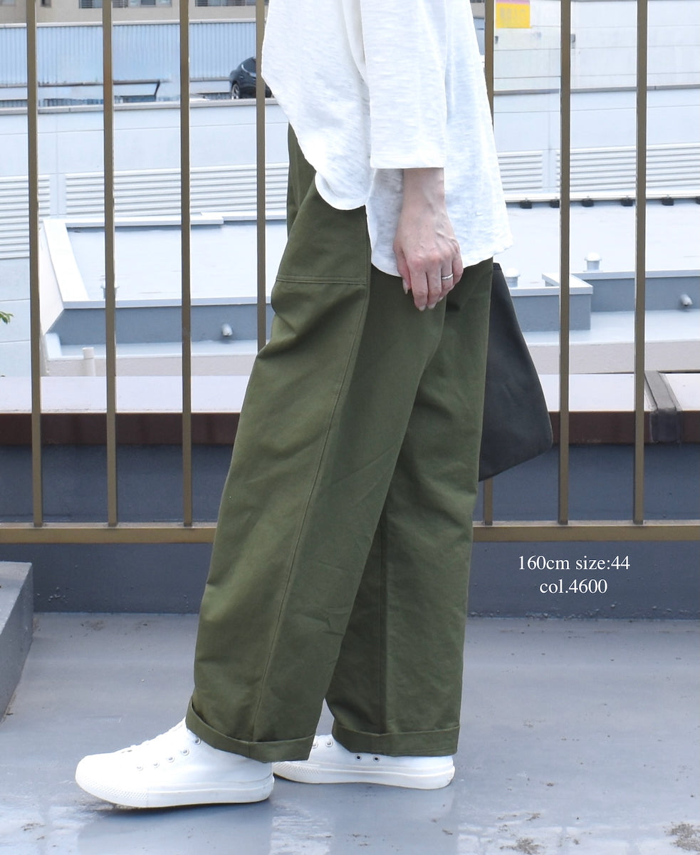 GNHT2451CL COTTON/LINEN KERSEY BAKER PANTS