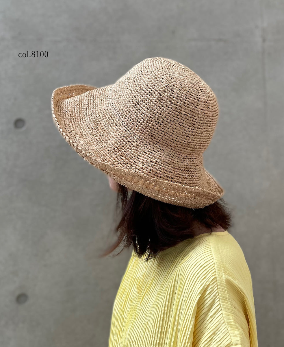 ANMDS2312 RAFFIA HAT BRIM 12cm