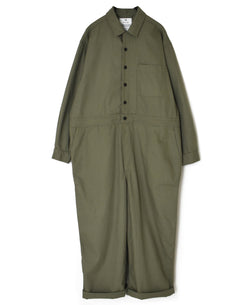 INHT2511CHW COTTON HERRINGBONE WASH ONE-UP COLLAR OVERALLS