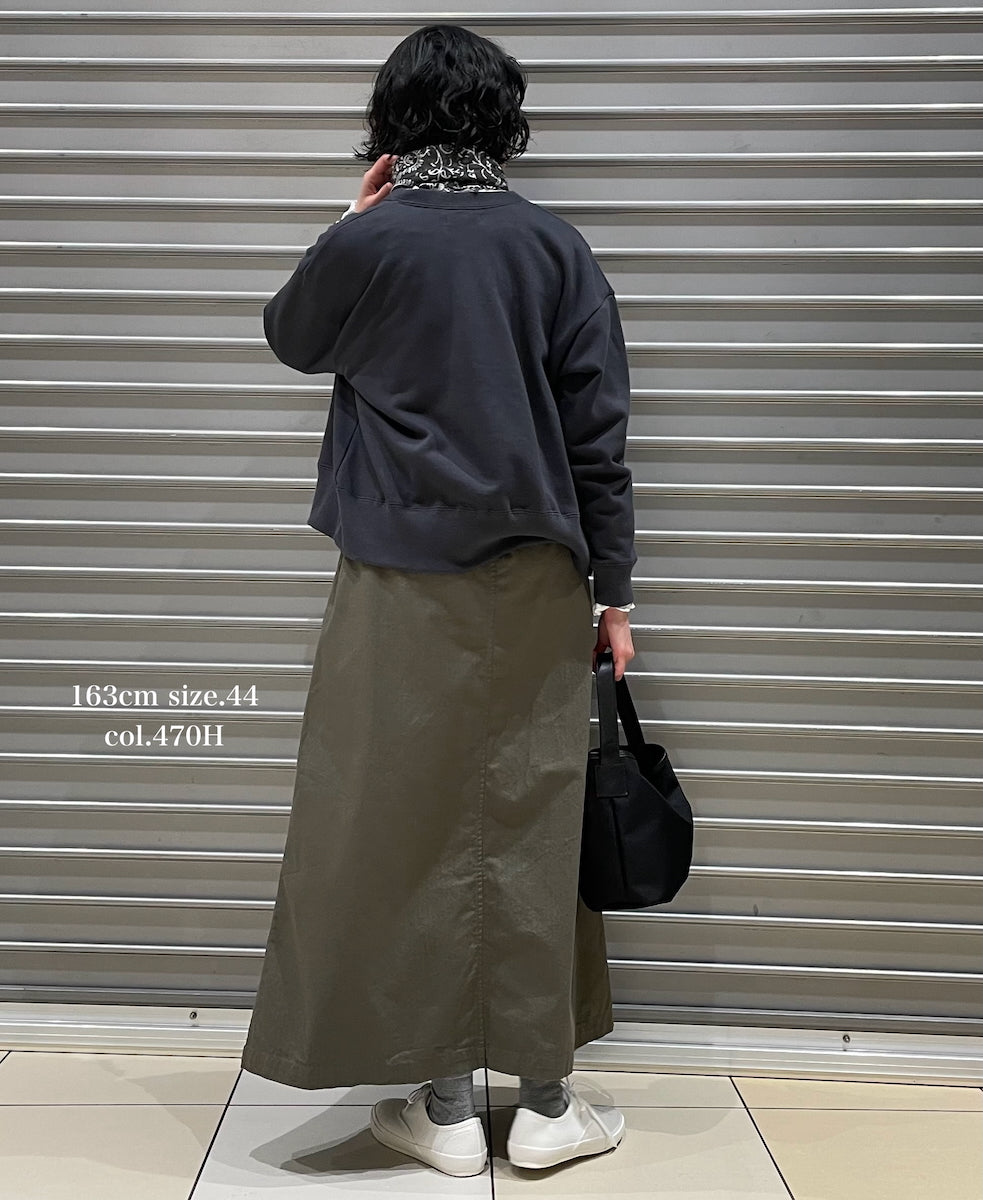 INHT2514CHW COTTON HERRINGBONE WASH  EASY SKIRT