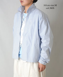NVL2611 POPLIN STRIPE DRIZZLER JACKET