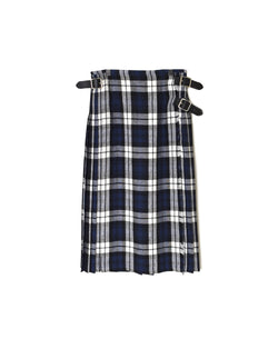 NOD2601 IRISH LINEN LOW WAIST ACCORDION LONG KILT LENGTH 80㎝ (WITH PIN)