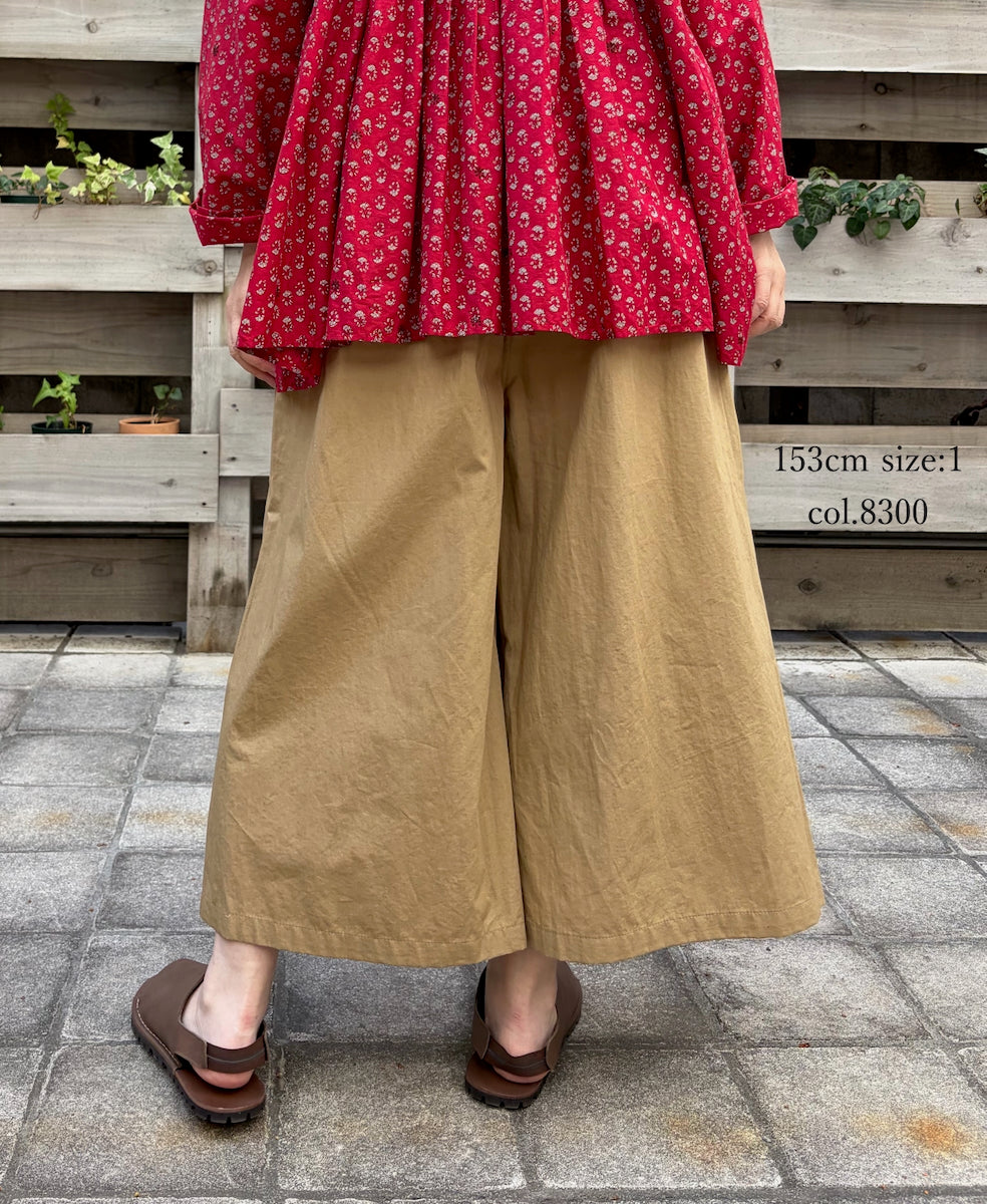 GNMDS2062CLW COTTON/LINEN DYED WEATHER CULOTTES