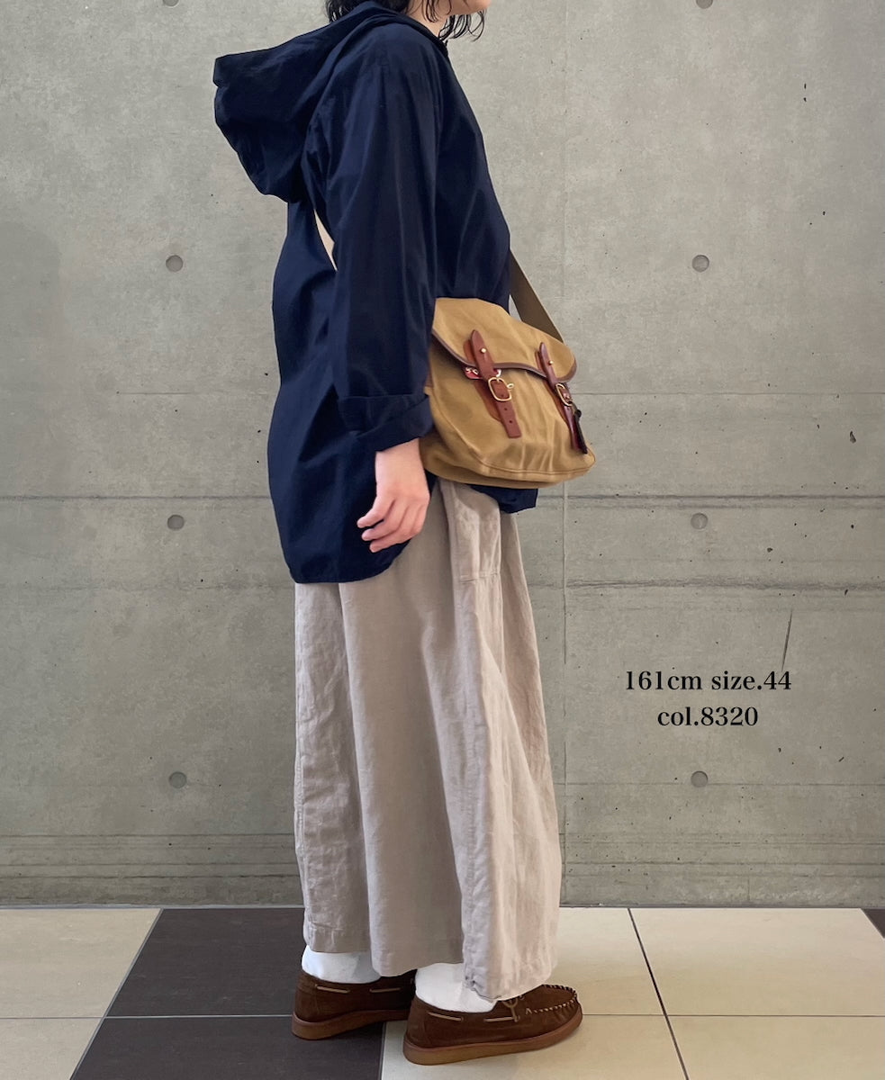 INHT2514CLD COTTON LINEN PLAIN OVERDYE EASY SKIRT