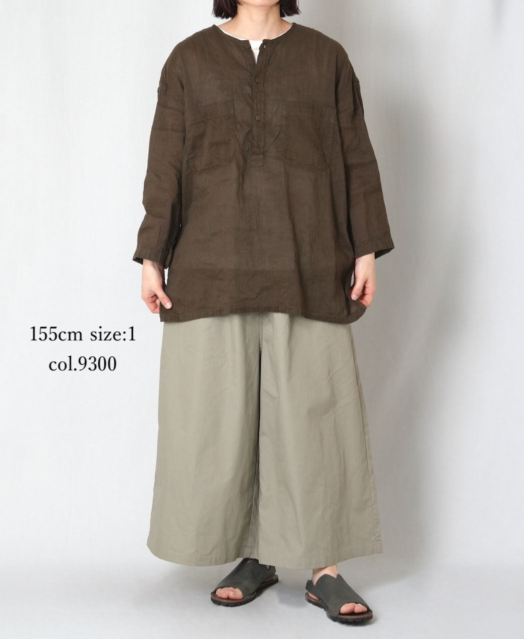 GNMDS2062CLW COTTON/LINEN DYED WEATHER CULOTTES