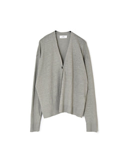 NNSL26001 12GG 1PLY LINEN/COTTON V-NECK 1BUTTON CARDIGAN